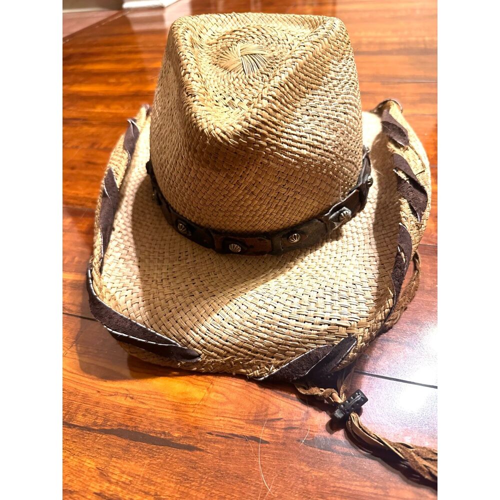 Bullhide Lariat After Party Straw Western Coastal Cowgirl Festival Concert Hat M
